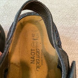 Naot Black Sandal size 42